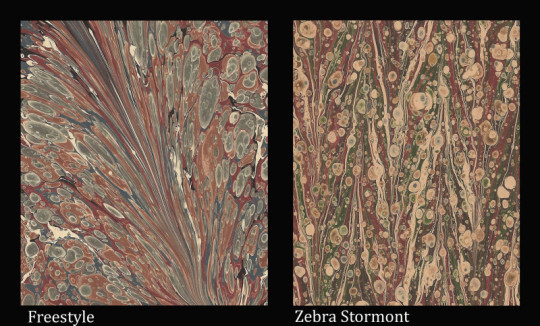 Hand Marbled Paper for Bookbinding and Restoration 48x67cm 19x26in Series d137 
